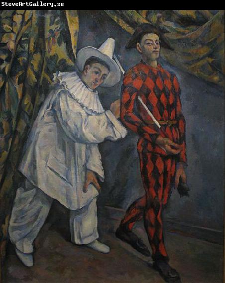 Paul Cezanne Pierot and Harlequin